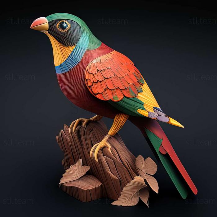 3D модель Primotrogon pumilio (STL)